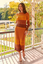 Load image into Gallery viewer, Catrina Fitted Knit Mustard Long Sleeve Top (Set)