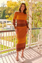 Load image into Gallery viewer, Catrina Fitted Knit Mustard Long Sleeve Top (Set)