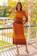 Load image into Gallery viewer, Catrina Fitted Knit Mustard Long Sleeve Top (Set)