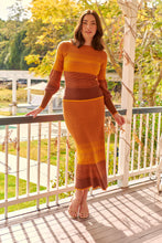 Load image into Gallery viewer, Catrina Fitted Knit Mustard Long Sleeve Top (Set)