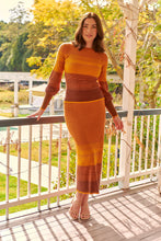 Load image into Gallery viewer, Catrina Fitted Knit Mustard Long Sleeve Top (Set)