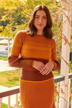 Load image into Gallery viewer, Catrina Fitted Knit Mustard Long Sleeve Top (Set)