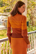 Load image into Gallery viewer, Catrina Fitted Knit Mustard Long Sleeve Top (Set)