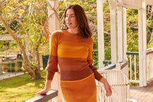 Load image into Gallery viewer, Catrina Fitted Knit Mustard Long Sleeve Top (Set)