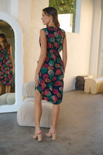 Load image into Gallery viewer, Alma Autumn Bold Leaf Print Print Zip Dress