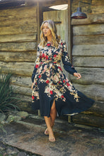 Load image into Gallery viewer, Elodie Floral Long Sleeve Embellished Dress