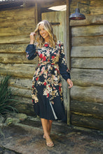 Load image into Gallery viewer, Elodie Floral Long Sleeve Embellished Dress