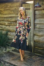 Load image into Gallery viewer, Elodie Floral Long Sleeve Embellished Dress