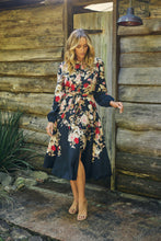 Load image into Gallery viewer, Elodie Floral Long Sleeve Embellished Dress