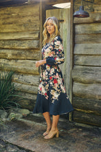 Load image into Gallery viewer, Elodie Floral Long Sleeve Embellished Dress