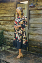 Load image into Gallery viewer, Elodie Floral Long Sleeve Embellished Dress
