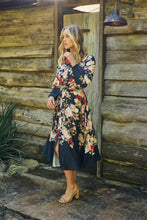 Load image into Gallery viewer, Elodie Floral Long Sleeve Embellished Dress