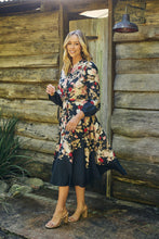 Load image into Gallery viewer, Elodie Floral Long Sleeve Embellished Dress