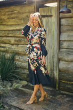 Load image into Gallery viewer, Elodie Floral Long Sleeve Embellished Dress