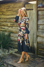 Load image into Gallery viewer, Elodie Floral Long Sleeve Embellished Dress