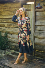 Load image into Gallery viewer, Elodie Floral Long Sleeve Embellished Dress