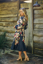 Load image into Gallery viewer, Elodie Floral Long Sleeve Embellished Dress