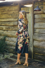 Load image into Gallery viewer, Elodie Floral Long Sleeve Embellished Dress