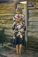 Load image into Gallery viewer, Elodie Floral Long Sleeve Embellished Dress