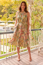 Load image into Gallery viewer, Milana S/Less Multi Paisley Print Evening Dress