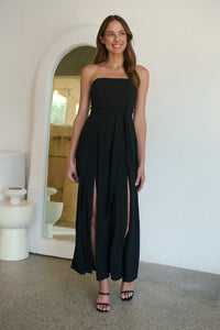 Arlet Strapless Black Strapless Jumpsuit