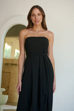 Load image into Gallery viewer, Arlet Strapless Black Strapless Jumpsuit