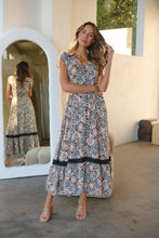 Load image into Gallery viewer, Augustina Cream/Rust/Black Print Button Front Maxi