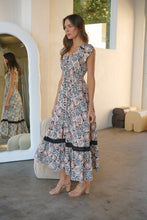 Load image into Gallery viewer, Augustina Cream/Rust/Black Print Button Front Maxi