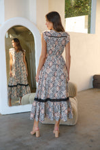 Load image into Gallery viewer, Augustina Cream/Rust/Black Print Button Front Maxi