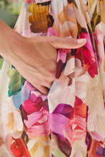 Load image into Gallery viewer, Carina Watercolour Multi Print Short Sleeve Dress
