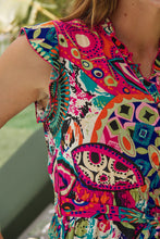Load image into Gallery viewer, Maggie Multi Abstract Print Midi Dress