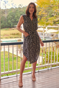 Alma Black/White Dress