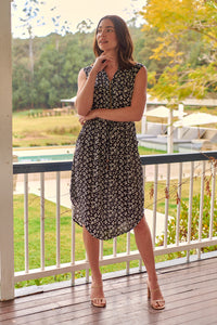 Alma Black/White Dress
