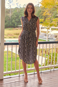 Alma Black/White Dress