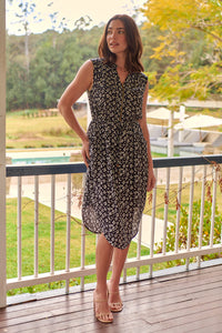 Alma Black/White Dress