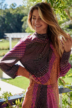 Load image into Gallery viewer, Esmeralda Purple/Orange Print Top Skirt Set