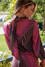 Load image into Gallery viewer, Esmeralda Purple/Orange Print Top Skirt Set