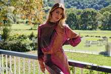 Load image into Gallery viewer, Esmeralda Purple/Orange Print Top Skirt Set
