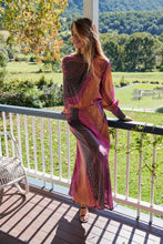 Load image into Gallery viewer, Esmeralda Purple/Orange Print Top Skirt Set