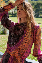 Load image into Gallery viewer, Esmeralda Purple/Orange Print Top Skirt Set