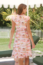 Load image into Gallery viewer, Maggie Blush/Peach Miami Print Midi Dress