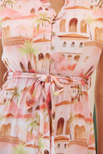 Load image into Gallery viewer, Maggie Blush/Peach Miami Print Midi Dress
