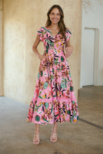 Load image into Gallery viewer, Augustina Pink Honolulu Print Dress