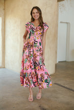 Load image into Gallery viewer, Augustina Pink Honolulu Print Dress