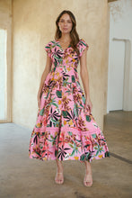 Load image into Gallery viewer, Augustina Pink Honolulu Print Dress