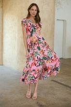 Load image into Gallery viewer, Augustina Pink Honolulu Print Dress