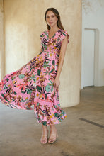 Load image into Gallery viewer, Augustina Pink Honolulu Print Dress