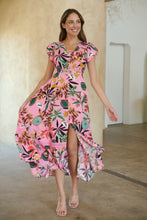 Load image into Gallery viewer, Augustina Pink Honolulu Print Dress