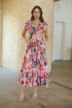 Load image into Gallery viewer, Augustina Pink Honolulu Print Dress