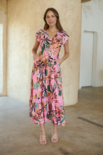 Load image into Gallery viewer, Augustina Pink Honolulu Print Dress